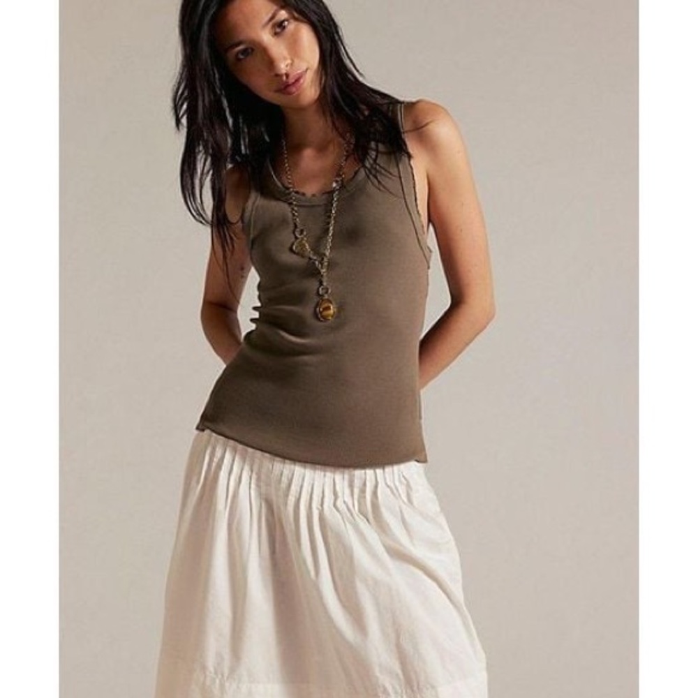 We The Free Olive Tank Top